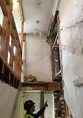 Completion of the stairwell